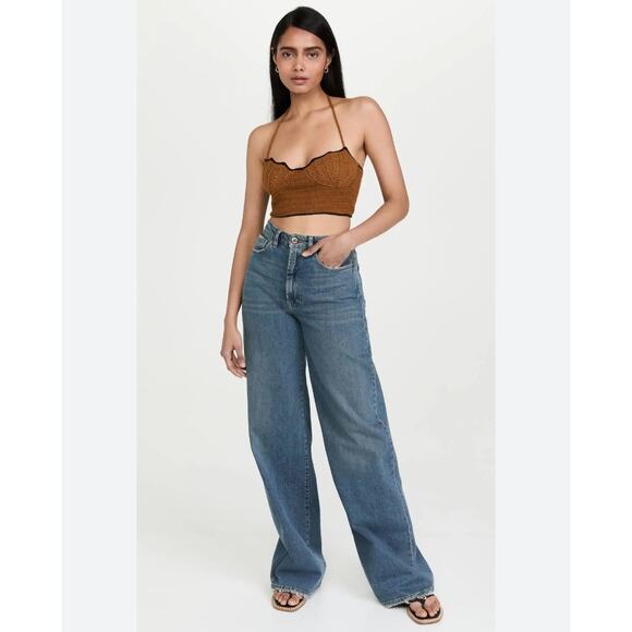 Stella Pardo Paris Orange Samira Knit Crop Top NWT Size Small - Picture 15 of 15